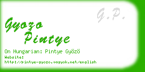gyozo pintye business card